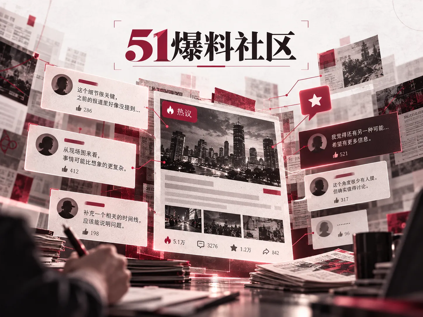 热门话题评论与传播线索